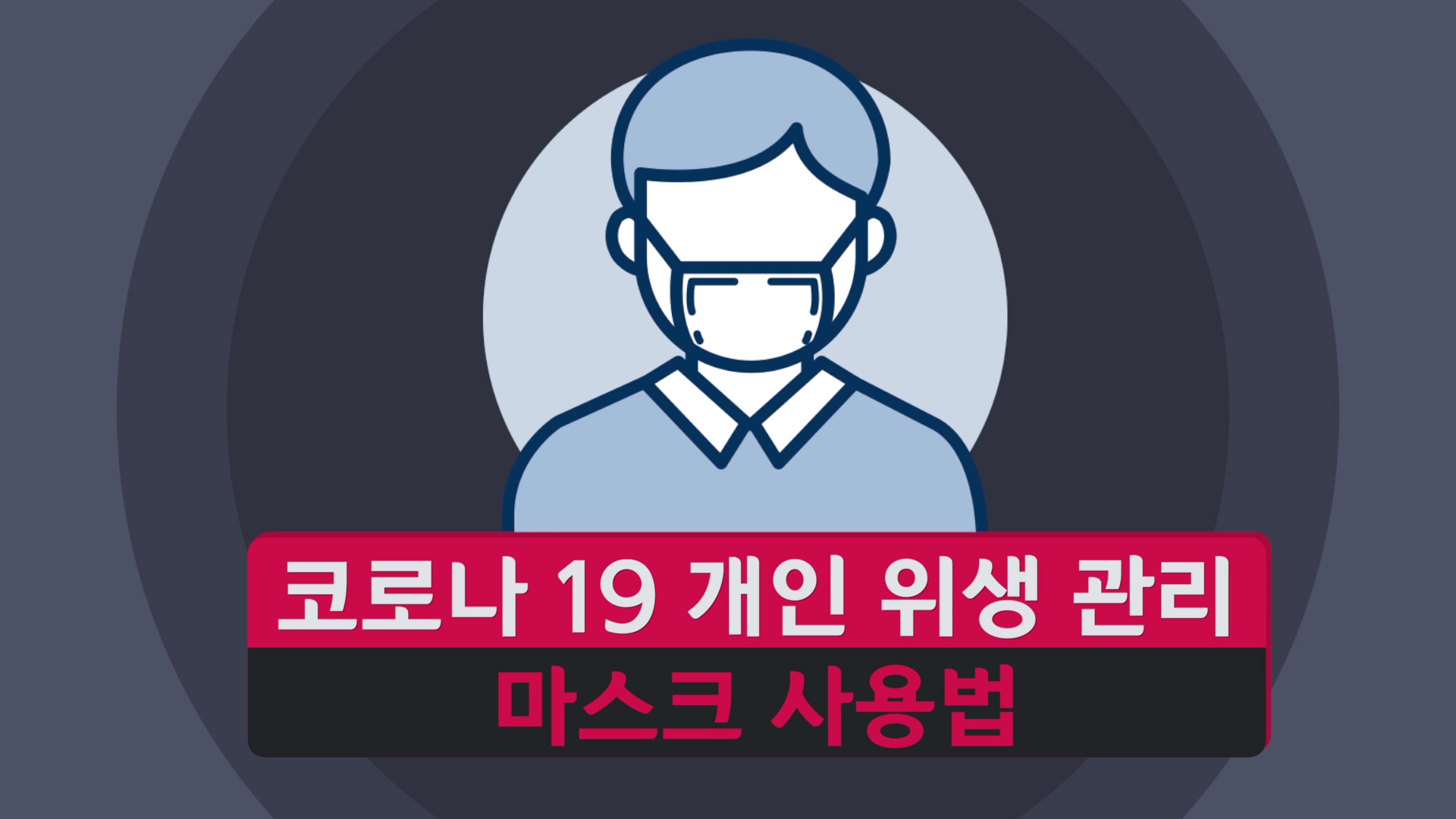 코로나19 개인 위생관리 마스크 사용법